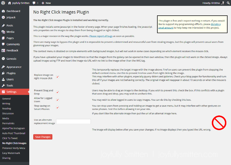 no right click