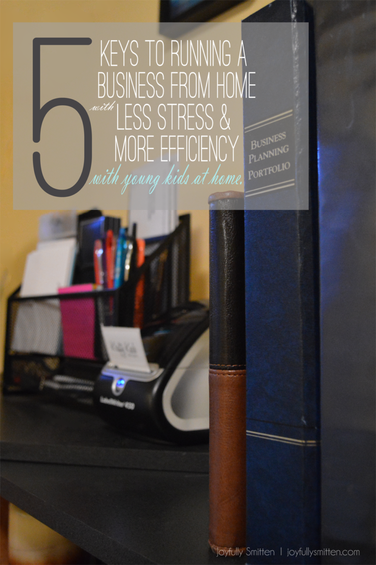 5 Keys to Running A Business From Home LESS Stress & MORE Efficiency