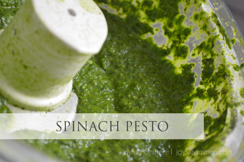 Spinach Pesto recipe by Joyfully Smitten