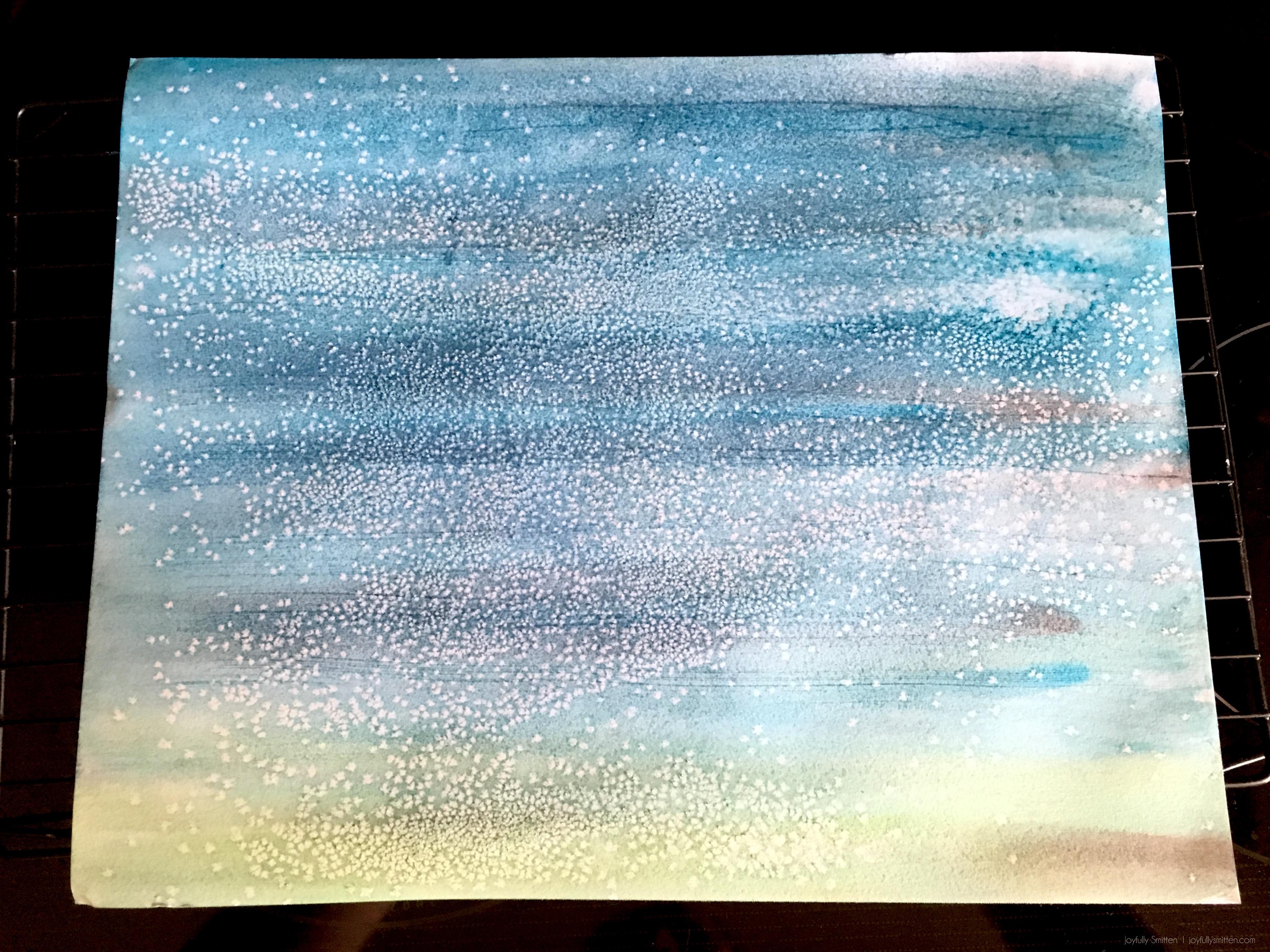 Watercolor Texture DIY with Joyfully Smitten - using something right in your kitchen