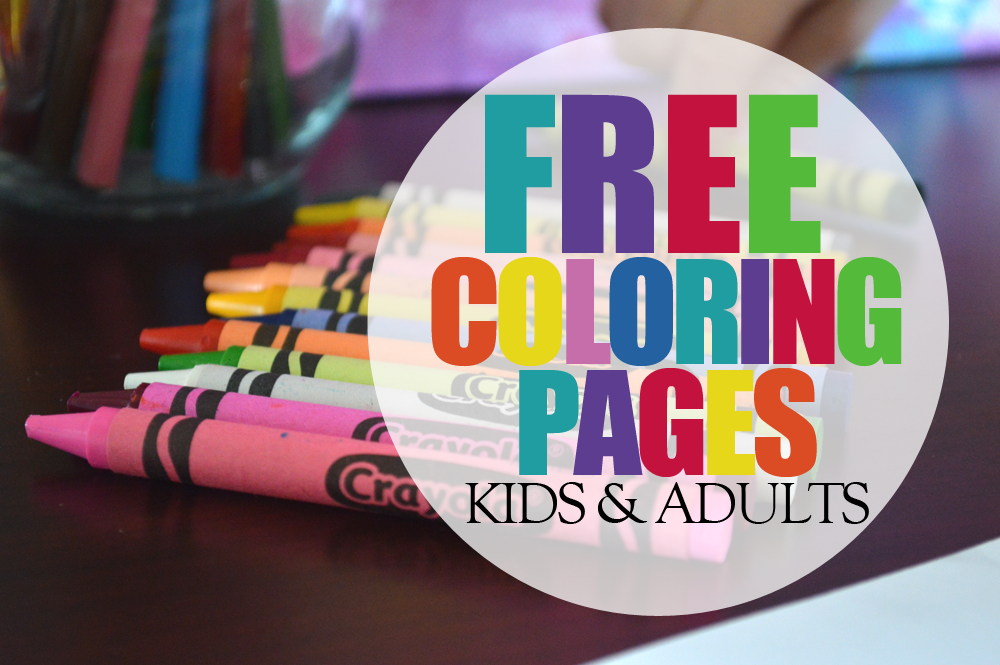 Get Free Coloring Pages + A List of Fun places to find coloring pages for kids and adults. Also a Crayola giveaway at the bottom!