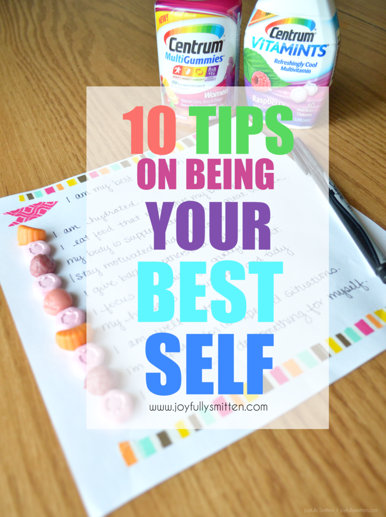 10 Tips for Being Your Best Self! #VitaminEssentials