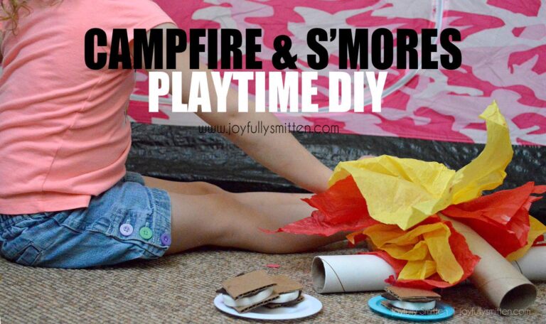 Upcycled S’mores & Play Fire Kids DIY