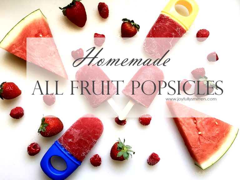 Homemade All Fruit Popsicles 