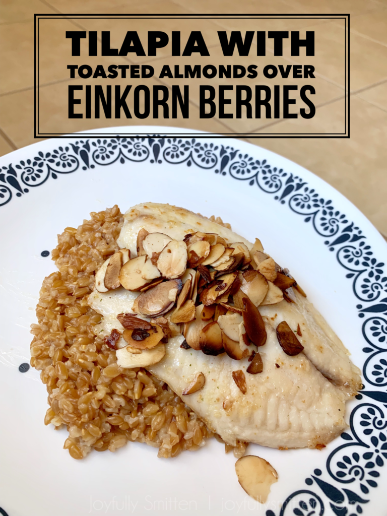 Tilapia with Toasted Almonds and Einkorn Berries